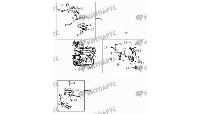 Подушки двигателя Geely Otaka (CK)